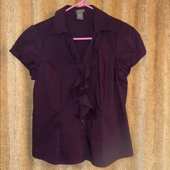 Ann Taylor Deep Purple Blouse - Picture 3 of 7